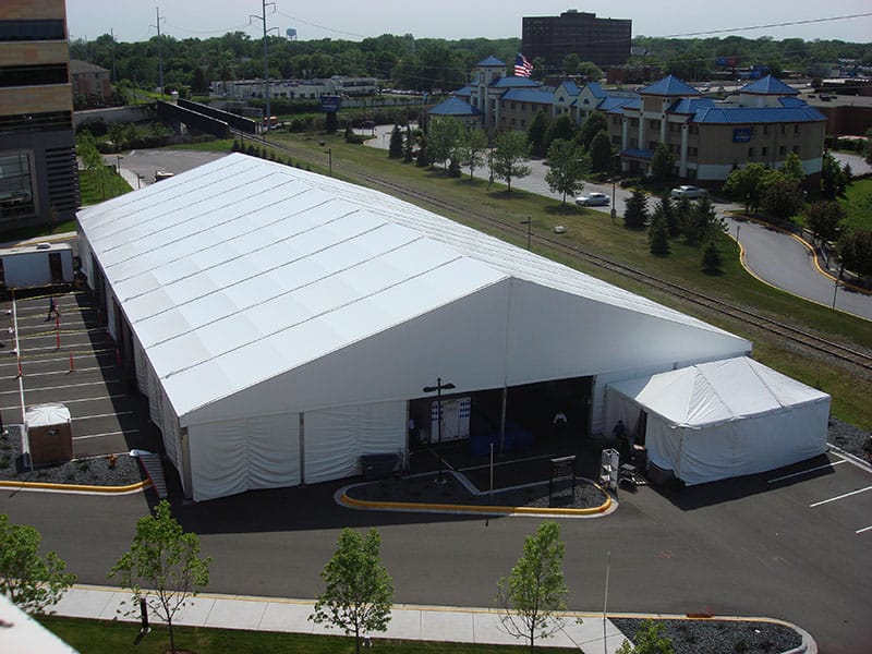 Need Temporary Storage Buildings? Consider Clear Span Storage Tents | American Pavilion