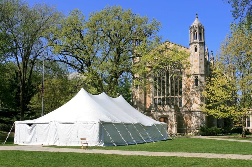 Graduation Tent On School Campus - American Pavilion