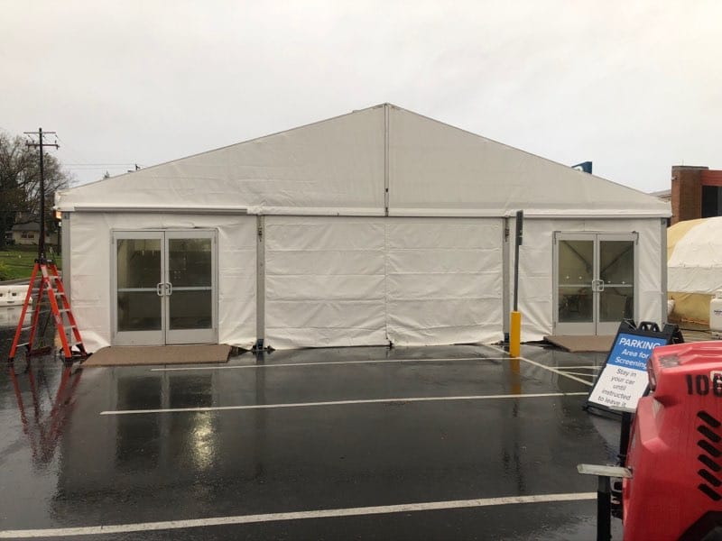 Clearspan Tent With Double Doors - American Pavilion