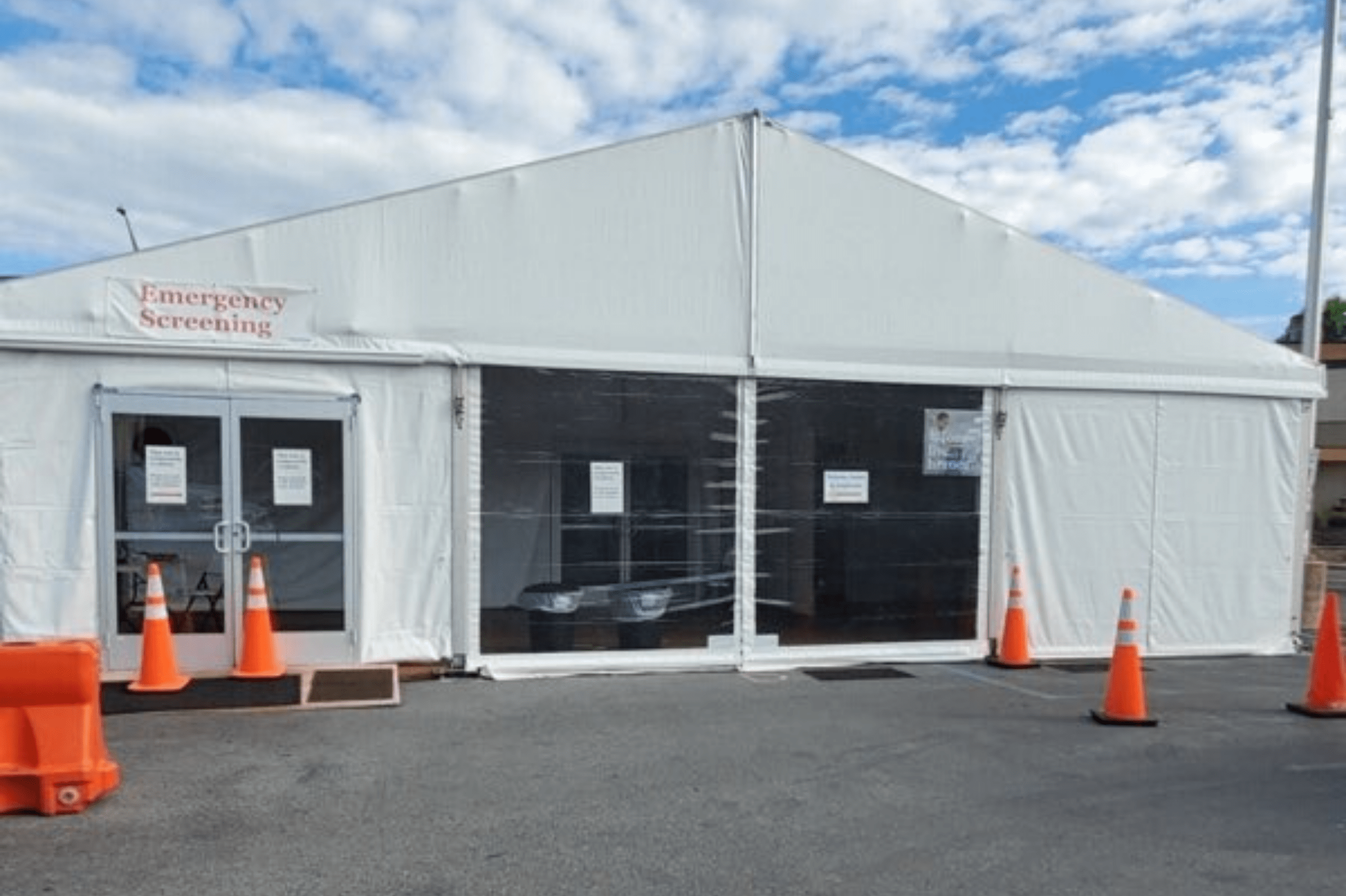 Using Clearspan Tents for COVID - American Pavilion
