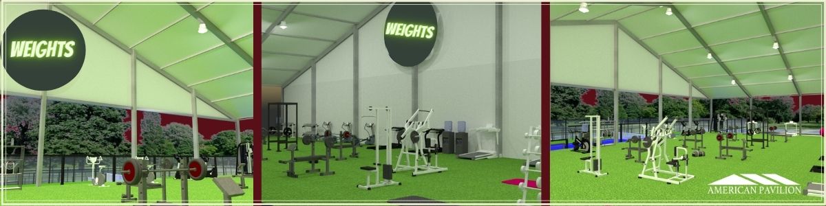 Clear Span Tents for Gyms and Sports Training - American Pavilion