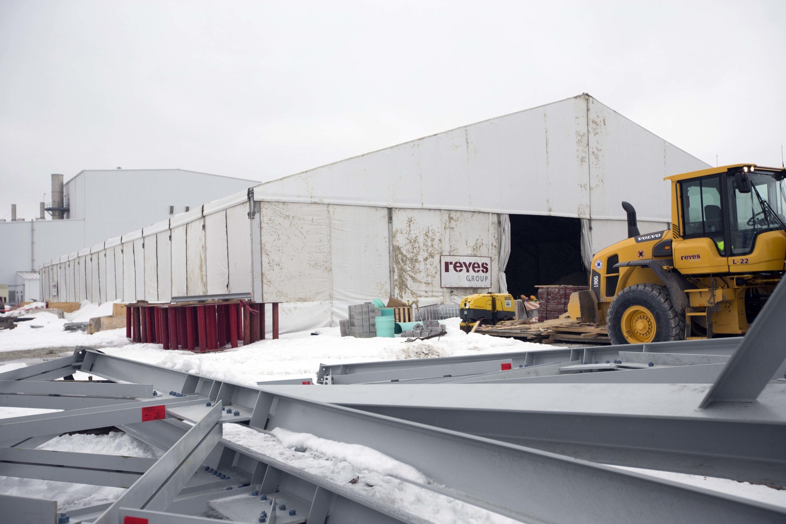Winter Foundation Coverings and Wind and Snow Load - American Pavilion