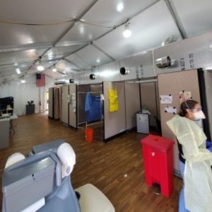 COVID Hospital Tent Additional Medical Equipment Space - American Pavilion
