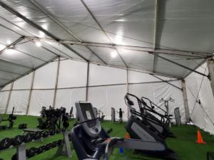 Bay Club Indoor Gym Under Structure - American Pavilion