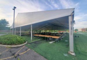Tents Used for School Lunch Areas - American Pavilion